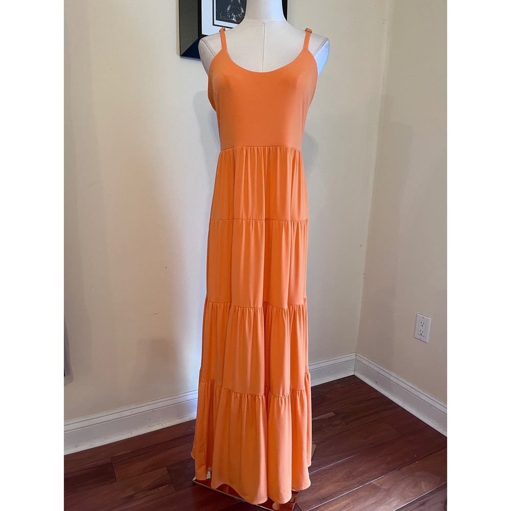 Boston Proper Birds of Paradise Tiered Maxi Dress Small Boho - Picture 3 of 8
